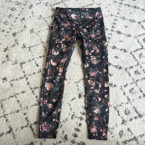 Lululemon Speed Up Tight Leggings Frosted Rose Multi Sz 6 - Picture 4 of 10
